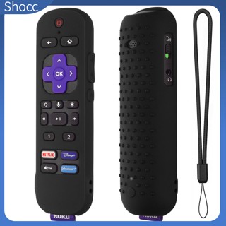 Shocc เคสซิลิโคน พร้อมสายคล้อง สําหรับรีโมตคอนโทรล Roku Rc-mc1 Roku Ultra 2022 4k