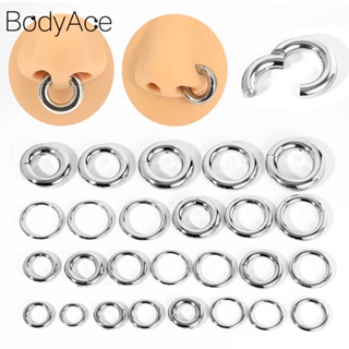 Bodyace จิวเจาะจมูก สเตนเลส ขนาดใหญ่ 2 4 6 8 10 12G 1 ชิ้น