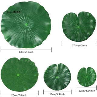 แผ่นโฟมลอยน้ํา รูปใบบัว ดอกลิลลี่ปลอม 5 แบบ สําหรับตกแต่งตู้ปลา สระว่ายน้ํา 15 ชิ้น
