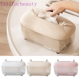 FALLFORBEAUTY กล่องทิชชู่ ที่ใส่ทิชชู่เขากวาง พลาสติกใส กันฝุ่น สําหรับห้องนั่งเล่น