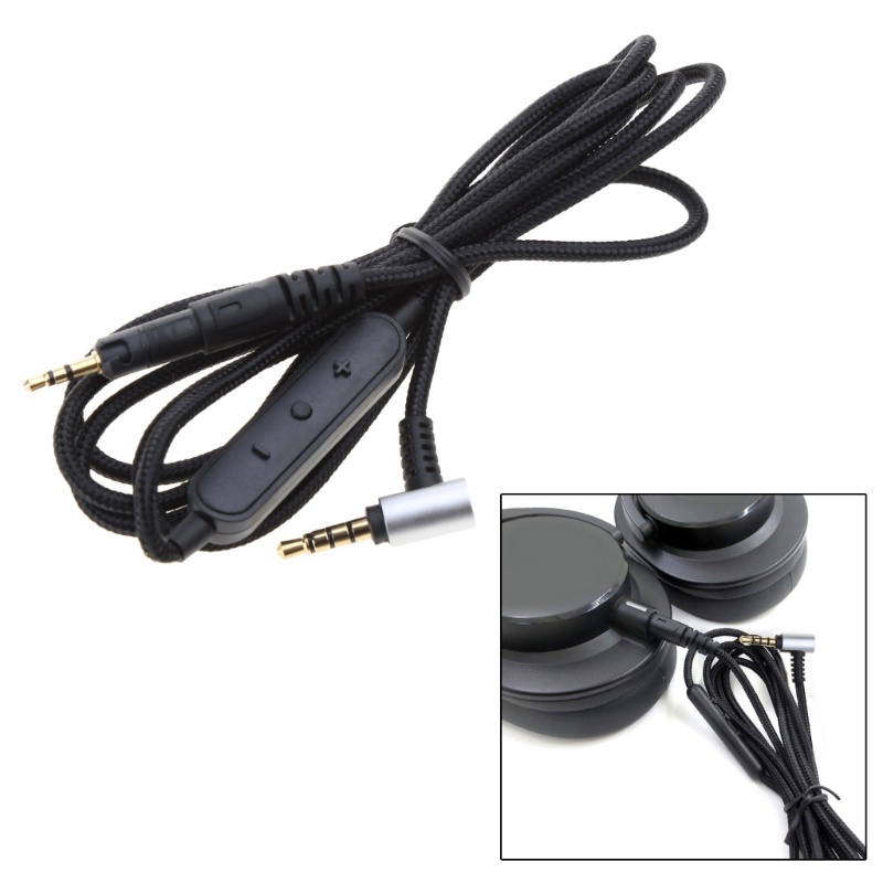 BT สายหูฟังทองแดงคุณภาพสูง Mic- การควบคุมระดับเสียงสําหรับ ATH M50X M40X M70X