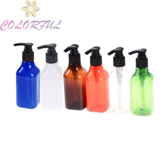 【COLORFUL】Lotion Bottle Shampoo Shower Gel 200ML Bathroom Hand Soap Bottle Liquid