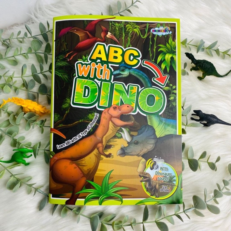 ABC พร้อม DINO BUKU ABC BELAJAR ABC ไดโนเสาร์