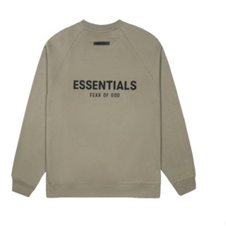 ❤❤ พร้อมส่ง ❤❤ Essentials (เสื้อสเวตเตอร์คอกลม ลายโลโก้ FOG สําหรับแจ๊กเก็ตที่เป็นกลาง)