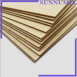 [Sunnimix] แผ่นบอร์ดไม้เบสวูด ขนาดเล็ก 200x200x2 มม. 10 ชิ้น สําหรับงานฝีมือ DIY