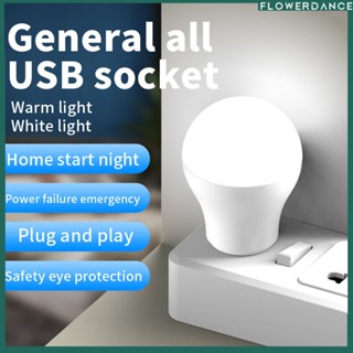 ไฟ LED แบบพกพา USB ไฟกลางคืนขนาดเล็กไฟกลมขนาดเล็กคอมพิวเตอร์ Power Bank Light ดอกไม้