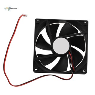 พัดลมระบายความร้อน DC 12V 2Pin ขนาด 90 มม. x 25 มม. สําหรับเคสคอมพิวเตอร์ CPU Cooler