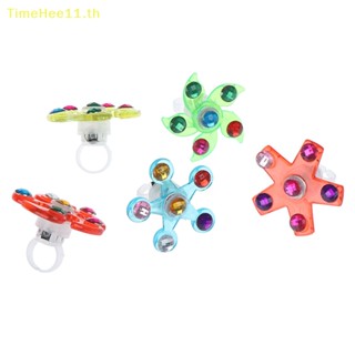 Timehee Light Up Spinning Ring ของเล่นบรรเทาความเครียด สําหรับเด็ก