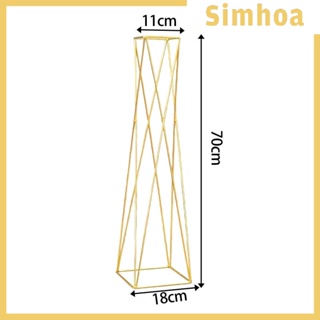 [SIMHOA] แจกันดอกไม้ ทรงเรขาคณิต สูง 27.56 นิ้ว สําหรับตกแต่งงานปาร์ตี้ งานแต่งงาน