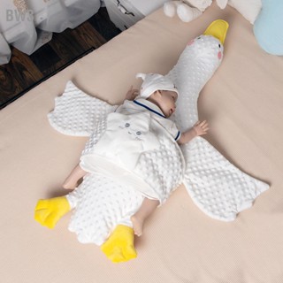 BW3 หมอนสัตว์ White Goose Design Soothing Sleep 35 ซม. ขยับขยายใยฝ้ายกอดหมอนสำหรับเด็ก