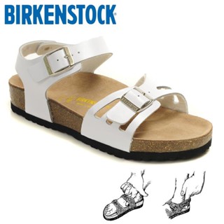 Birkenstock รองเท้าแตะลําลอง พื้นไม้คอร์ก แฟชั่นฤดูร้อน สําหรับผู้ชาย และผู้หญิง