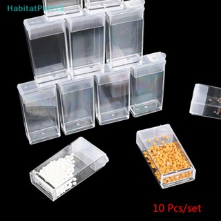 Habitatport กล่องพลาสติก สําหรับใส่จัดเก็บอุปกรณ์เย็บปักถักร้อย 10 ชิ้น