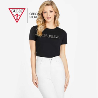 GUESS เสื้อยืดผู้หญิง รุ่น Q3GI05KAK93 สีดำ