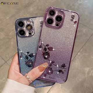 เคสโทรศัพท์มือถือนิ่ม ไล่โทนสี ประดับกลิตเตอร์ วิบวับ หรูหรา สําหรับ Realme C55 C53 C35 C33 C31 C30 C30s C25Y C21Y C20 C20A C15 C11