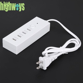 ฮับชาร์จ 5V 2A แบบพกพา ปลั๊ก US 4 พอร์ต USB สําหรับเดินทาง บ้าน [highways.th]