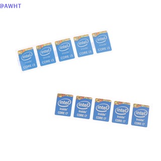 Awht ใหม่ สติกเกอร์ฉลาก 4th Generation Intel Core I3 I5 I7 สําหรับติดตกแต่งโน้ตบุ๊ก 5 ชิ้น