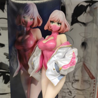 [Dhin] 1:7 24cm Luna Pink Mask Girl Anime PVC Action Figure Toy Statue Adult Collection Modle Doll COD