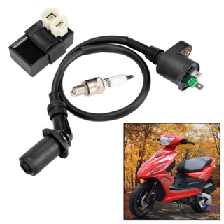 Super คอยล์จุดระเบิด CDI 6 Pin พร้อมหัวเทียน สําหรับสกูตเตอร์ GY6 50cc 125cc 150cc