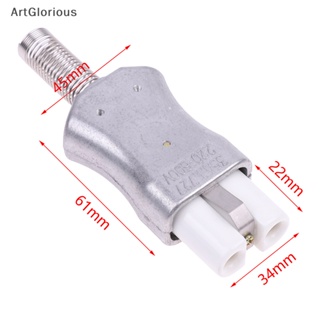 Art ใหม่ ปลั๊กซ็อกเก็ตเชื่อมต่อสายไฟ เซรามิค IEC C8 ตัวผู้ ตัวเมีย อุณหภูมิสูง 35A N 6 มม. สําหรับเตาอบไฟฟ้า