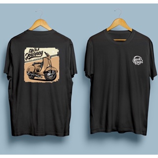 [S-5XL]ขายเสื้อยืด combed30s vespa journey（S-5XL）