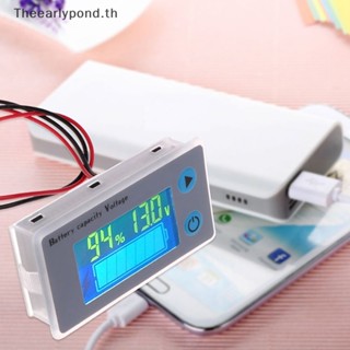 Earlypond JS-C33 เครื่องทดสอบแรงดันไฟฟ้าดิจิทัล โวลต์มิเตอร์ 10-100V หน้าจอ LCD ตะกั่วกรด สําหรับรถยนต์