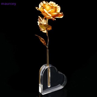 Maurcey แจกันอะคริลิค รูปหัวใจ ดอกกุหลาบ สําหรับตั้งโชว์