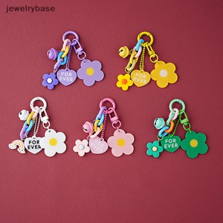 [jewelrybase] พวงกุญแจ จี้รูปหัวใจ ดอกไม้น่ารัก สีแคนดี้ สไตล์บูติก