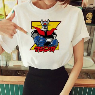 เสื้อยืด พิมพ์ลายการ์ตูนอนิเมะ Mazinger z ออกแบบดี สําหรับผู้หญิง