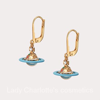 [0714]QDZTE-EH High Version Queen Mother Vivienne Weiweian Saturn Three-Dimensional Orb Earrings Autumn and Winter Limited Replica Earrings Fashion  Niche  INS style  Accessible l