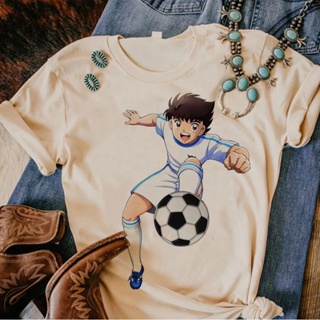 เสื้อยืด พิมพ์ลายกัปตัน Tsubasa Y2K สไตล์ญี่ปุ่น ฮาราจูกุ สําหรับผู้หญิง