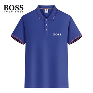 ใหม่ เสื้อโปโล BOSS สวมใส่สบาย แฟชั่นคู่รัก