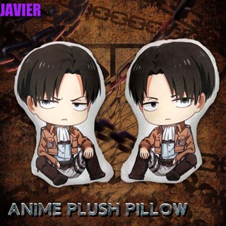 หมอนตุ๊กตานุ่ม รูปการ์ตูนอนิเมะ Levi Ackerman Attack on Titan Q Version ขนาด 48 ซม.