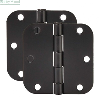 【Big Discounts】Durable Stainless Steel 3 5 Inch 5/8R Matte Black Flat Iron Door Hinge#BBHOOD