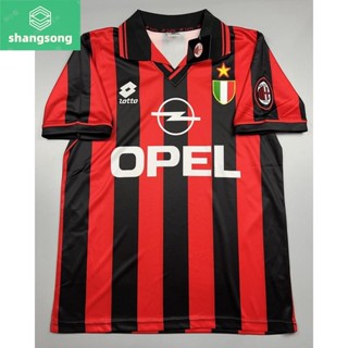 shangsong เสื้อบอล ย้อนยุค เอซี มิลาน เหย้า 1996 Retro AC Milan Home เรโทร คลาสสิค 1996-97