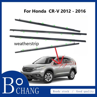 Bochang ขอบซีลประตูหน้าต่างรถยนต์ โครเมี่ยม สําหรับ Honda crv CR-V 2012- 2016 Honda crv CR-V 2012 2013 2014 2015 2016