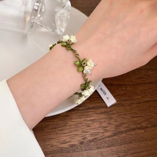 พร้อมส่ง สร้อยข้อมือ ลายดอกลิลลี่ แฟชั่นฤดูใบไม้ผลิ และฤดูร้อน