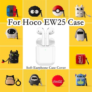 พร้อมส่ง!  เคสหูฟัง แบบนิ่ม ลายการ์ตูนฉลาม สําหรับ Hoco EW25 EW25