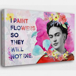 โปสเตอร์ผ้าใบ พิมพ์ลาย Frida Kahlo สําหรับตกแต่งผนังห้องนอน ห้องนั่งเล่น