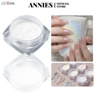 ANNIES 6 ชนิดเล็บ Solid Aurora Powder Patch Shining Moonlight Fairy Mirror Ice Transparent Laser ↑Eele