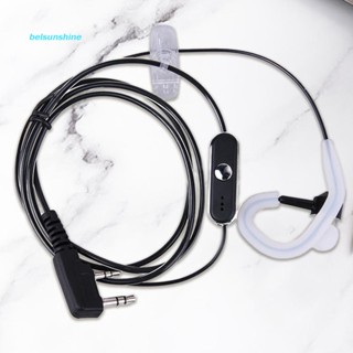 ชุดหูฟังวิทยุสื่อสาร 2 Pin PTT MIC สําหรับ BAOFENG KENWOOD Retevis HYT [belsunshine.th]