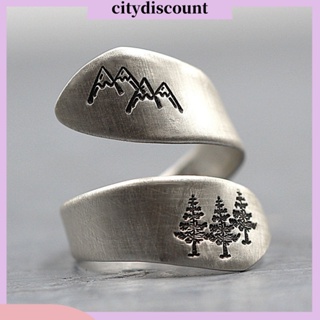 &lt;citydiscount&gt; แหวนอัลลอย แบบเปิด ปรับได้ เข้ากับทุกการแต่งกาย อุปกรณ์เสริม สําหรับผู้หญิง