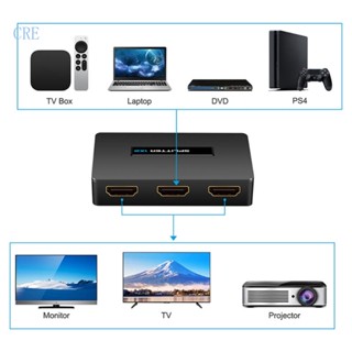 Cre ตัวแยก 1 เข้า 2 ออก 1X2 4Kx2K 30hz 1080P 60Hz สําหรับโปรเจคเตอร์