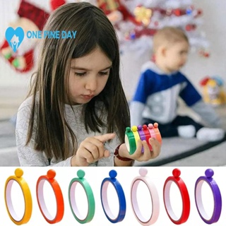 ลูกบอลเทปกาว สีมาการอง หลากสี ของเล่นบรรเทาความเครียด U1J7 DIY