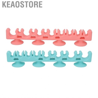 Keaostore Cosmetic Brush Drying Rack Silicone Storage Self Absorption Wall Mounted Multifunctional for