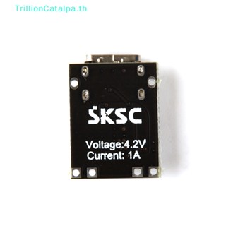 Trillioncatalpa บอร์ดโมดูลชาร์จลิเธียม type-c 5V 1A พร้อมตัวป้องกัน