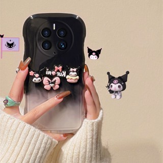 เคสโทรศัพท์มือถือ กันกระแทก ลายการ์ตูนตุ๊กตา สีดํา สําหรับ Huawei mate50 p50pro mate40pro nova9