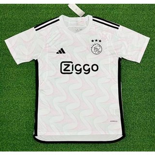 เสื้อกีฬาแขนสั้น ลายทีมชาติฟุตบอล Ajax Jersey 2023/24 ชุดเหย้า คุณภาพสูง สําหรับผู้ชาย