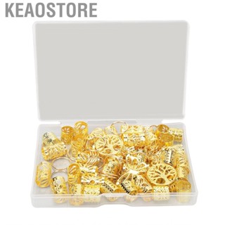 Keaostore Dreadlock Jewelry  Rust Prevention Beads Gold for Weddings