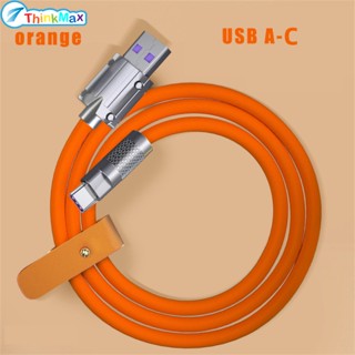 สายชาร์จ USB C 1 ม. 6A ไฟแสดงสถานะ LED Type C ชาร์จเร็ว ความแข็งแรงแรงดึงสูง สําหรับอัพเกรด