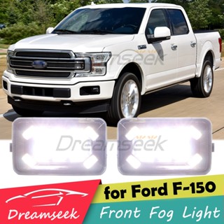 ไฟตัดหมอก LED ติดกันชนหน้า พร้อมสายไฟ สีขาว สําหรับ Ford F150 F-150 2018 2019 2020